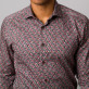 Taliowana koszula w kolorowe grochy