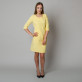 Żółta sukienka o luźnym kroju