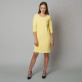 Żółta sukienka o luźnym kroju