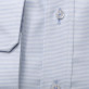Biała taliowana koszula w błękitny wzór
