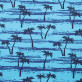 Niebieska chusta wielofunkcyjna w palmy