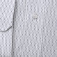 Biała taliowana koszula w drobne kwadraty
