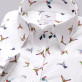 Biała bluzka damska w kolorowe kolibry