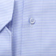 Błękitna taliowana koszula w pepitkę 