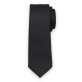 Wąski czarny krawat w drobny wzór