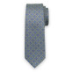 Wąski szary krawat w kontrasty