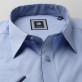Błękitna taliowana koszula w kratkę