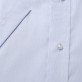 Biała taliowana koszula w błękitny prążek
