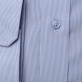 Błękitna taliowana koszula w biały prążek