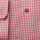Biała taliowana koszula w czerwoną kratkę