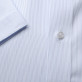 Błękitna taliowana koszula w prążki