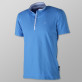 Niebieska koszulka polo ze stójką