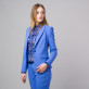Niebieski garnitur damski typu Long Size