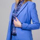 Niebieski garnitur damski typu Long Size