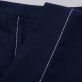 Granatowe spodnie garniturowe z lampasem