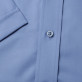Niebieska gładka taliowana koszula
