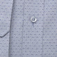 Szara taliowana koszula w prążki i kropki