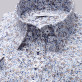 Biała bluzka w niebieskie i brązowe kwiatki