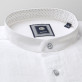 Biała taliowana koszula ze stójką
