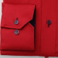 Czerwona klasyczna koszula z kontrastami