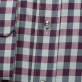 Fioletowo-szara taliowana koszula w kratę