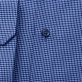 Błękitna klasyczna koszula w granatowe kropki