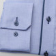 Niebieska klasyczna koszula z kontrastami