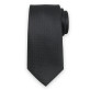 Klasyczny czarny krawat w prążek