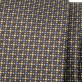 Wąski brązowy krawat w kolorowe kropki