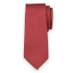 Wąski czerwony krawat w kropki