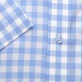 Taliowana koszula w błękitno-białą kratę