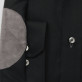 Czarna taliowana koszula z kontrastami