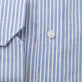 Błękitna klasyczna koszula w białe paski