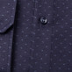 Granatowa taliowana koszula w błękitne łezki