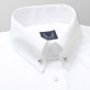Biała taliowana koszula z kołnierzykiem pin-collar
