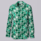 Zielona bluzka w geometryczne wzory