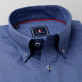 Niebieska klasyczna koszula w mikrowzór