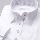 Biała bluzka z kontrastami w kropki