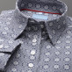 Granatowa bluzka w geometryczne wzory