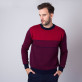 Sweter w odcieniach czerwieni
