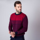 Sweter w odcieniach czerwieni
