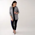 Marynarka damska oversize w kratkę