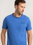 Niebieski t-shirt męski P Club