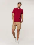 Bordowy t-shirt męski Willsoor