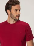 Bordowy t-shirt męski Willsoor