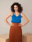 Elegancki top na ramiączkach
