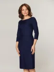 Elegancka granatowa sukienka