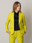 Limonkowa marynarka damska