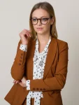 Brązowa marynarka damska