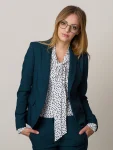 Zielona marynarka damska